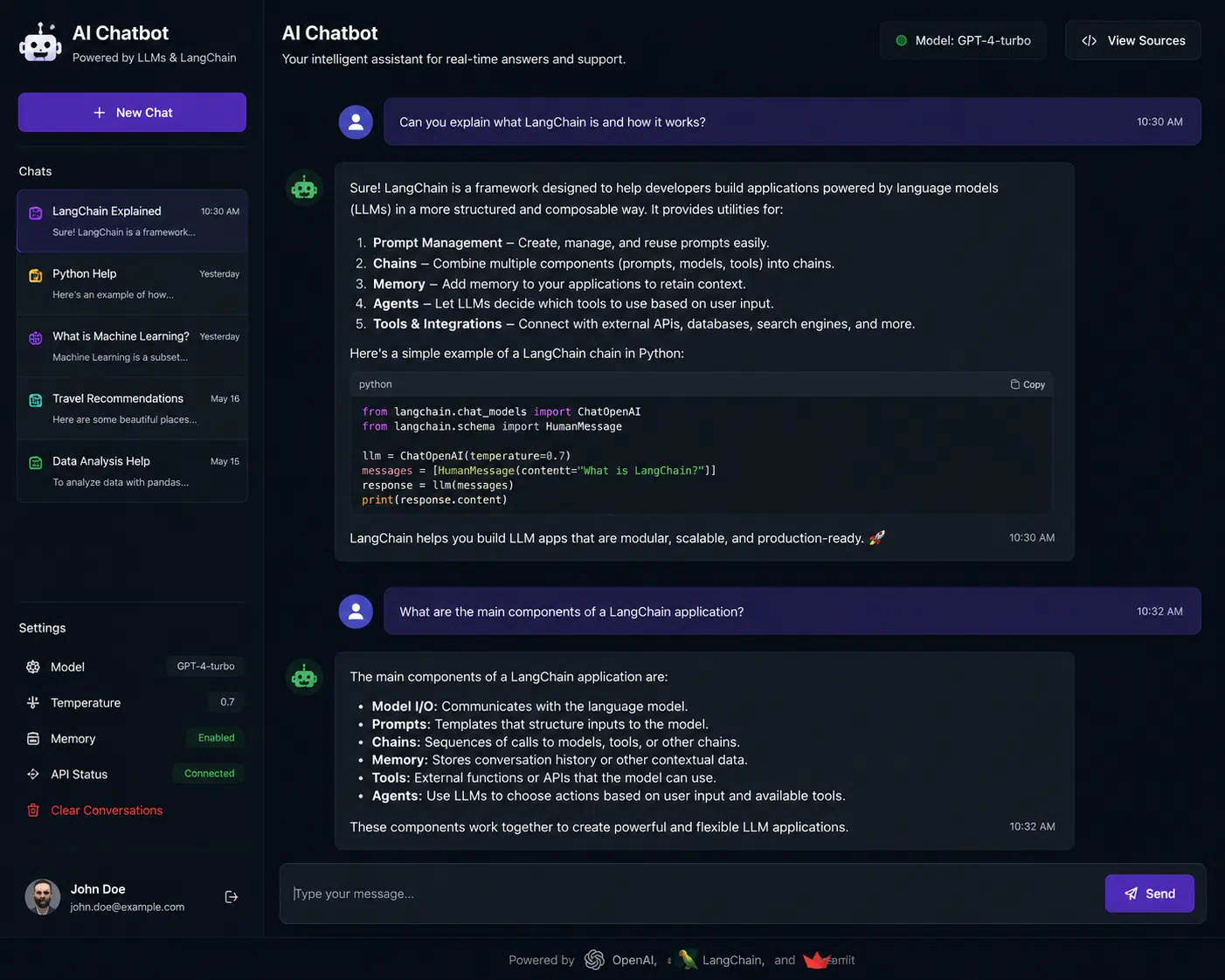 AI Chatbot App